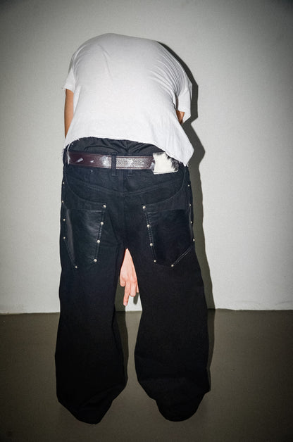 Jet Black Selvedge Denim