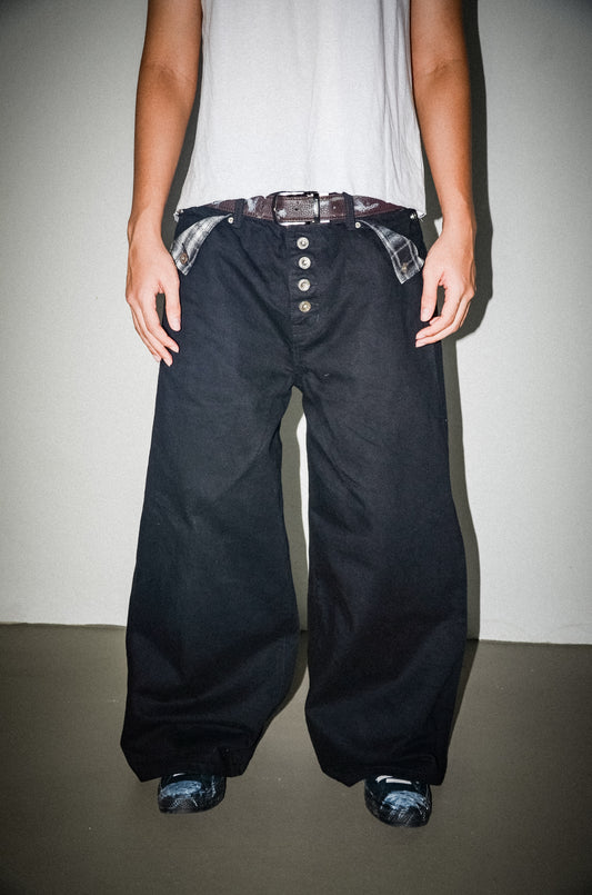 Jet Black Selvedge Denim